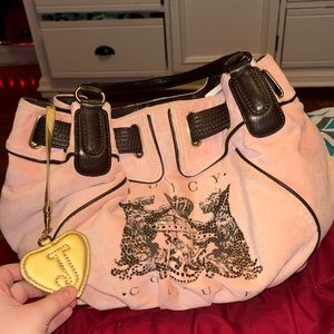 🦋Rare Juicy couture bag brown and pink sachel